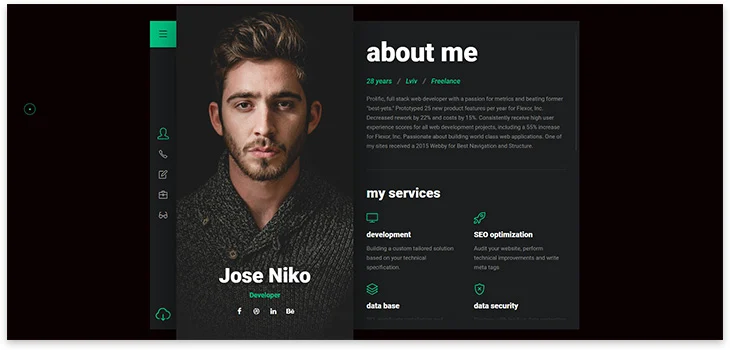 Cards - Resume & Portfolio WordPress Theme Free Download!