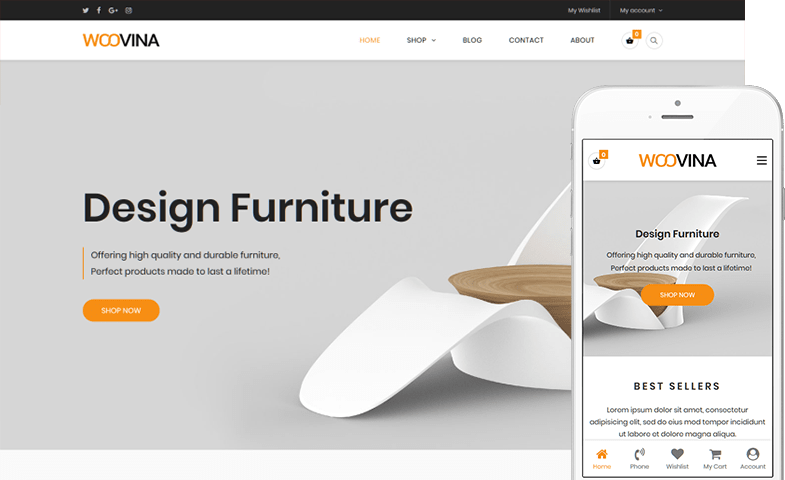 WooVina – Free WooCommerce WordPress Theme for Stores