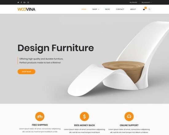 WooVina – Free WooCommerce WordPress Theme for Stores