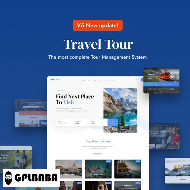 Travel Tour – Travel Booking WordPress Theme Free Download