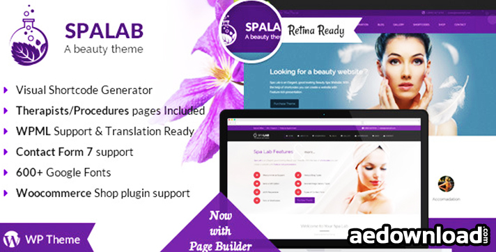 Spa Lab | Beauty Salon WordPress Theme Free Download