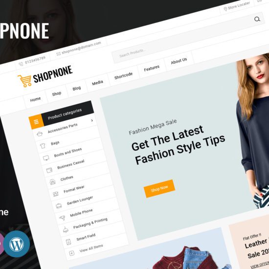 Shopnone Mega Shop Multipurpose WooCommerce Theme Free