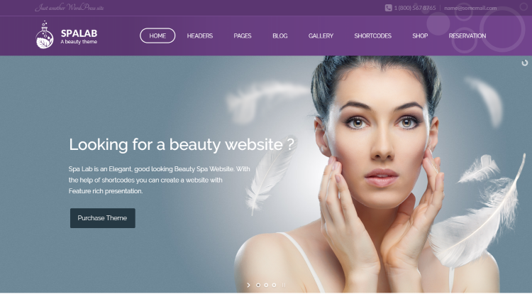 Spa Lab | Beauty Salon WordPress Theme Free Download