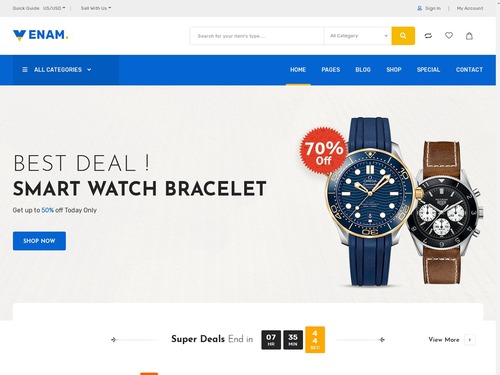 Venam Electronics Store WooCommerce Theme Free Download
